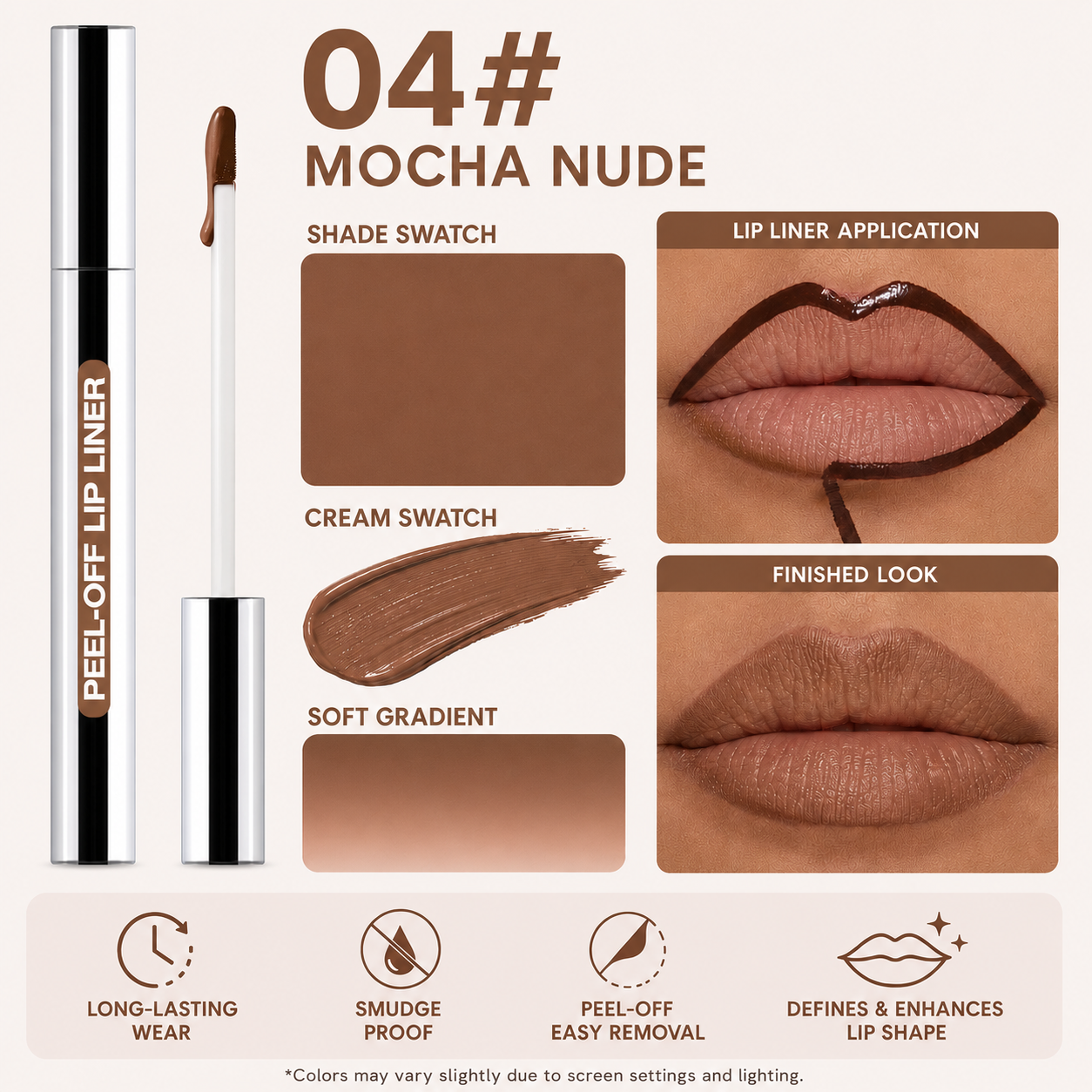 Peauvelle™ Peel-Off Lip Liner Stain