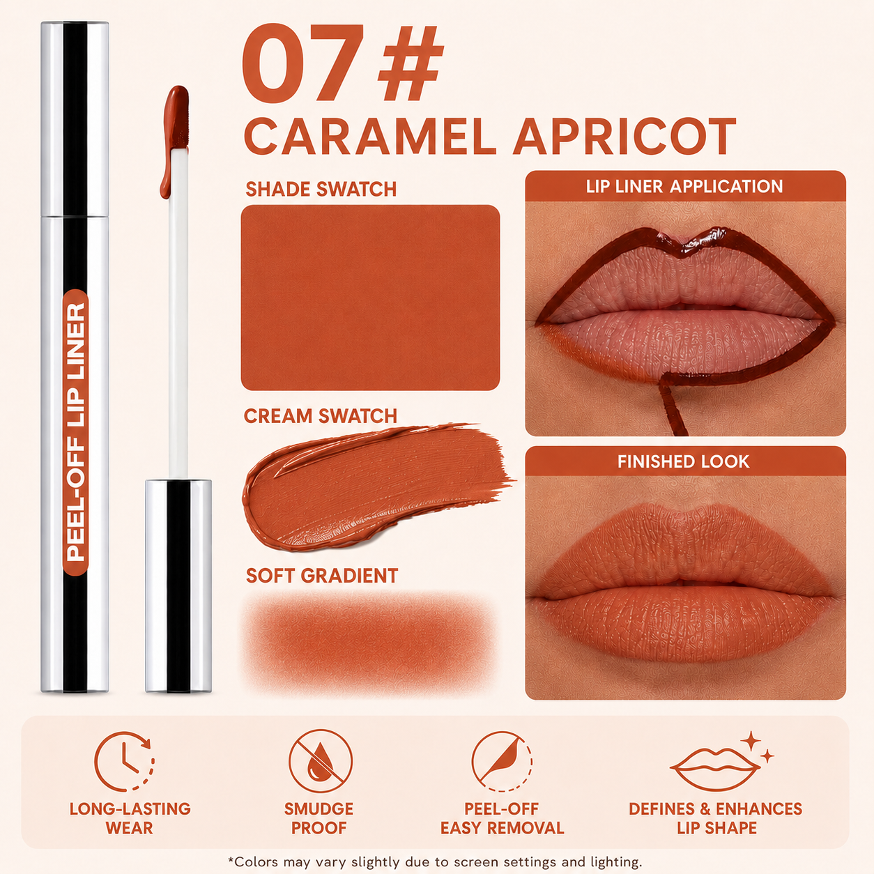 Peauvelle™ Peel-Off Lip Liner Stain