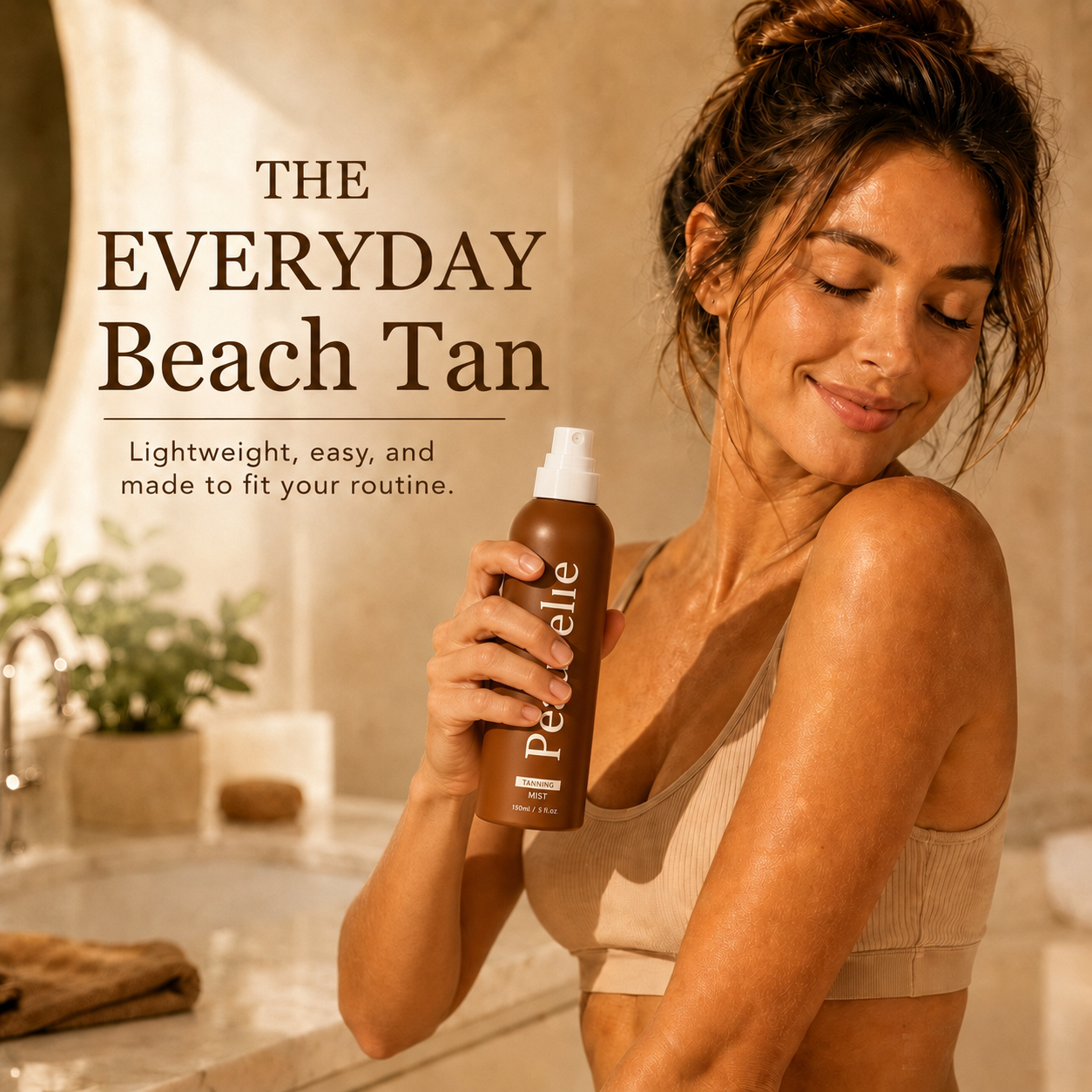 Peauvelle™ Self Tanning Body Spray – Beach Tan, Anytime