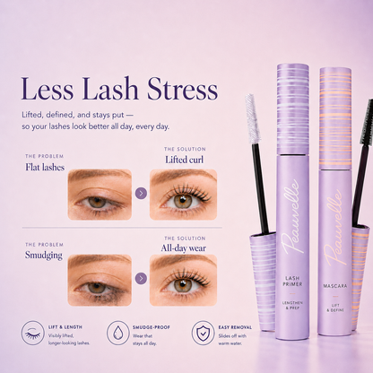 Peauvelle™ Smudge-Proof Tubing Mascara & Lash Primer Duo