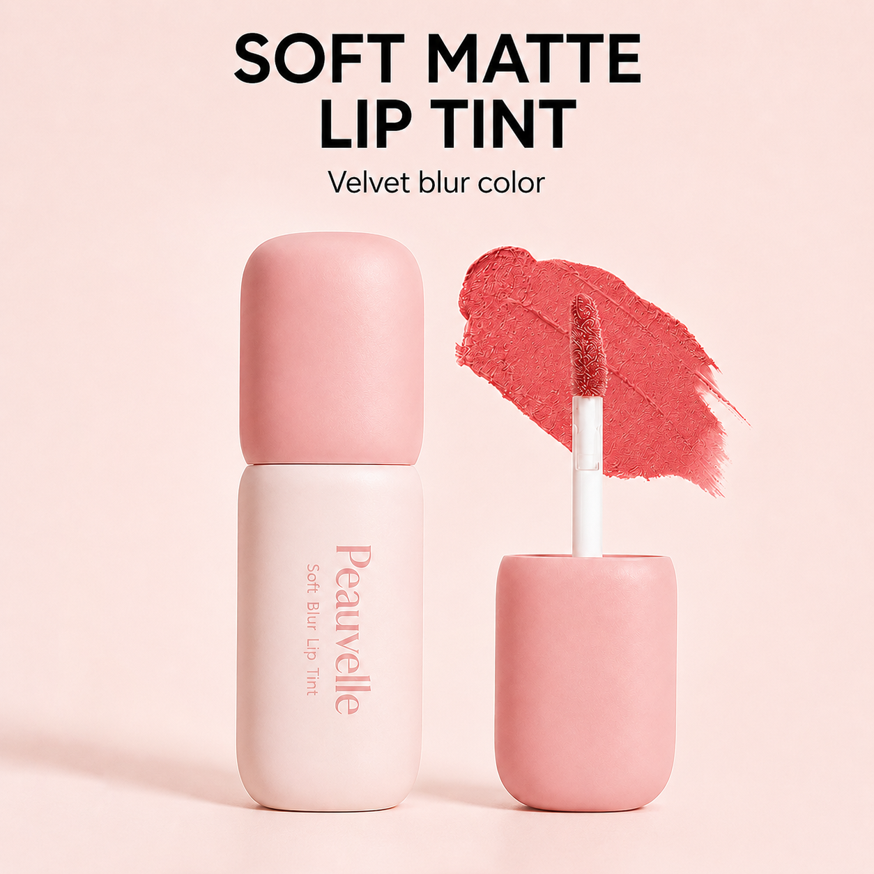 Peauvelle™ Nude Blur Tint| Soft Matte Lip Gloss