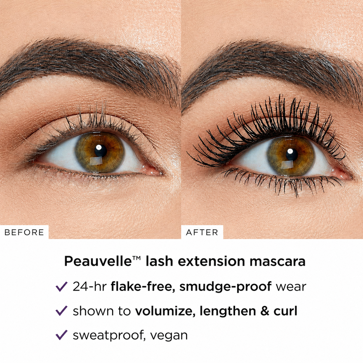 Peauvelle™ Smudge-Proof Tubing Mascara & Lash Primer Duo