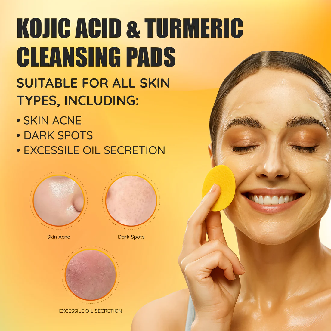 Turmeric & Kojic Acid Cleansing Pads (20 Pads)