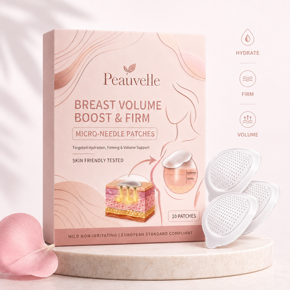 Last Day Buy 1 Get 1 Free ✨ Peauvelle Breast Firming and Volume Patch – with innovative nano-microneedle technology