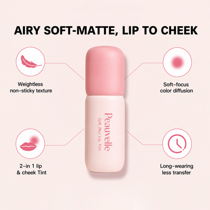 Peauvelle™ Nude Blur Tint| Soft Matte Lip Gloss