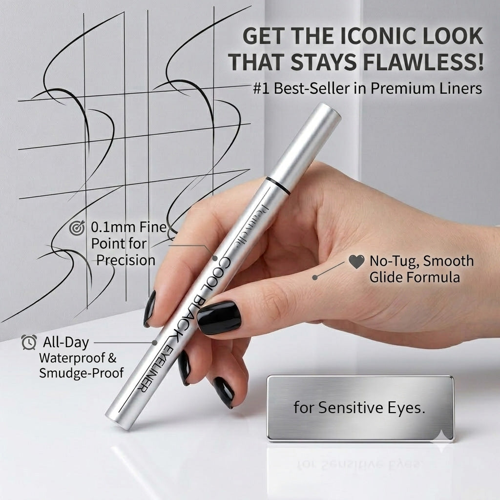 Peauvelle™ Waterproof Precision Liquid Eyeliner