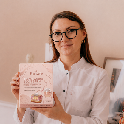 Last Day Buy 1 Get 1 Free ✨ Peauvelle Breast Firming and Volume Patch – with innovative nano-microneedle technology