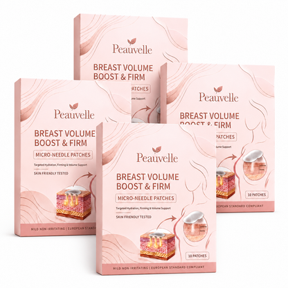 Last Day Buy 1 Get 1 Free ✨ Peauvelle Breast Firming and Volume Patch – with innovative nano-microneedle technology